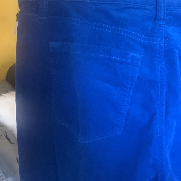 Ann Taylor LOFT super skinny blue corduroy skinny jeans - Picture 8 of 9